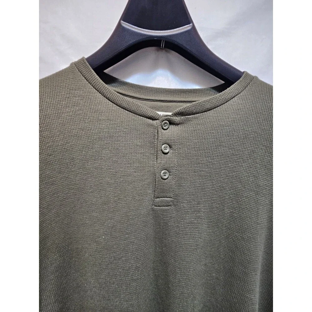 Magellan Outdoors Mens 2XL Green Sweater Ribbed Stretchy Classic Fit Lightweight